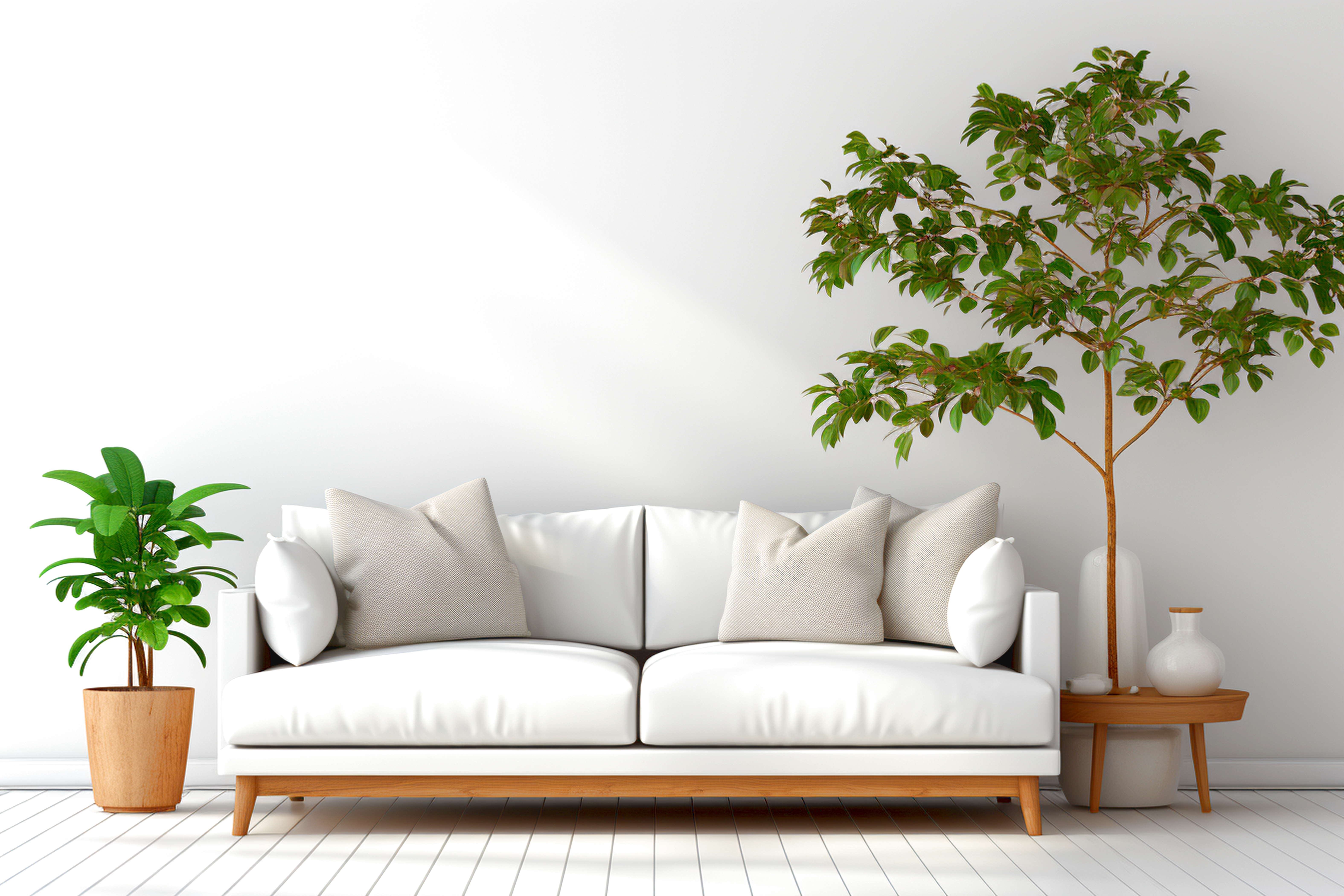 Serene therapy room interior with soft lighting and comfortable seating